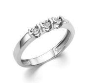 01-4321/000Б-00-2,12 Кольцо дорожка с бриллиантами бренд Алькор (Серебро 925)