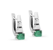12-697-1283-2,63 Серьги с изумрудами бренд Kabarovsky (Серебро 925)