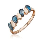 01-5833-00-201-1110 Кольцо с лондон топазом бренд Platina (Au 585)