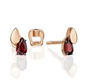 02-5403-00-204-1110 Серьги с гранатом бренд Platina (Au 585)