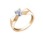 08-158762 Кольцо с фианитом бренд Sanis (Au 585)