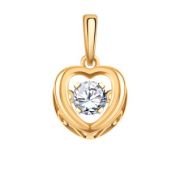 50028 Подвеска сердце (Au 585)