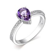01-3486/00АМ-00 Кольцо с аметистом бренд Алькор (Серебро 925)