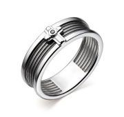 01-3171/00ЧБ-17 Кольцо с бриллиантом бренд Алькор (Серебро 925)