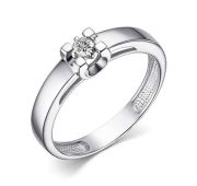 01-4248/000М00 Кольцо с муассанитом бренд Алькор (Серебро 925)