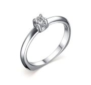 01-2701/000М-00 Кольцо с муассанитом бренд Алькор (Серебро 925)