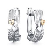 02-4130/000Б-00-4,56 Серьги с бриллиантами бренд Алькор (Серебро 925)