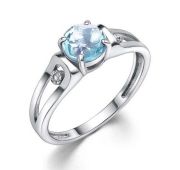 01-4342/БРТБ-00-2,2 Кольцо с топазом бренд Алькор (Серебро 925)