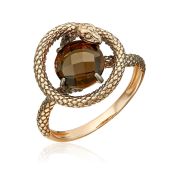 01-5878-00-202-1110 Кольцо змея с раух топазом бренд Platina (Au 585)