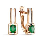 С3531-103-2,69 Серьги с изумрудом бренд Империал (Au 585)