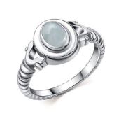 01-4414/0АКВ-00 Кольцо с аквамарином бренд Алькор (Серебро 925)