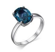01-3276/0НСЛ-00 Кольцо с лондон топазом бренд Алькор (Серебро 925)