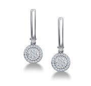 02-4354/00КЦ-00 Серьги с фианитами бренд Алькор (Серебро 925)