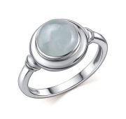 01-4412/0АКВ-00 Кольцо с аквамарином бренд Алькор (Серебро 925)
