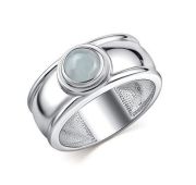 01-4406/0АКВ-00 Кольцо с аквамарином бренд Алькор (Серебро 925)