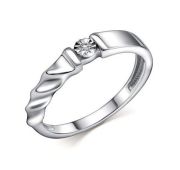 01-4525/000Б-00-1,84 Кольцо с бриллиантом бренд Алькор (Серебро 925)