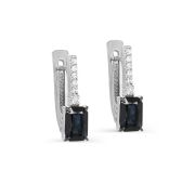 12-11808-1100-3,48 Серьги с сапфиром бренд Kabarovsky (Au 585)