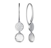 02-3677/М000-00 Серьги без вставок бренд Алькор (Серебро 925)