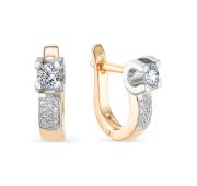 Серьги с бриллиантом бренд Brilliant Style