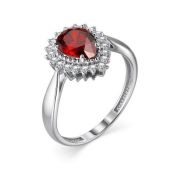 01-3027/00ГР-00 Кольцо с гранатом бренд Алькор (Серебро 925)