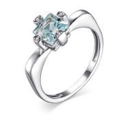 01-4002/00ТБ-00 Кольцо с топазом бренд Алькор (Серебро 925)
