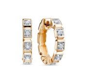 1089-2100-4,02 Серьги конго с бриллиантами бренд Лето (Au 585)