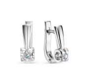 2-208-20 4,01 Серьги с бриллиантами бренд Первая Бриллиантовая Компания (Au 585)