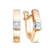 2-249-10 Серьги с бриллиантами бренд Первая Бриллиантовая Компания (Au 585)