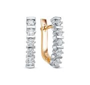 2-426-10 4,58 Серьги с бриллиантами бренд Первая Бриллиантовая Компания (Au 585)