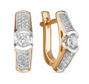 2-430-10 Серьги с бриллиантами бренд Первая Бриллиантовая Компания (Au 585)