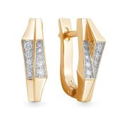 2-831-10-4,72 Серьги с бриллиантами бренд Первая Бриллиантовая Компания (Au 585)