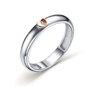 01-3274/000Б-00-2,0 Кольцо обручальное с бриллиантом бренд Алькор (Серебро 925)