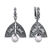 12-807-1583 Серьги с жемчугом бренд Kabarovsky (Серебро 925)