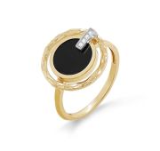 11-21815-1800-3,15 Кольцо с агатом и бриллиантами бренд Kabarovsky (Au 585)