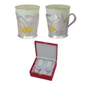 3962079005ф набор чашек из фарфора (Серебро 925)