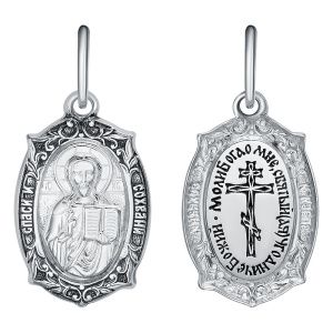 21-000946-115000 Подвеска икона Господь Вседержитель (Серебро 925)