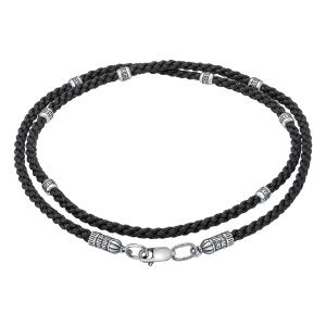 05-000084-105000 шнурок текстиль (Серебро 925)