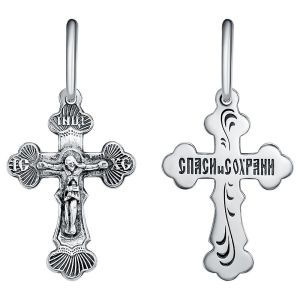 13-001099-104000 Подвеска крест (Серебро 925)