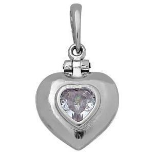 19-001910-101010 Подвеска мощевик сердце (Серебро 925)