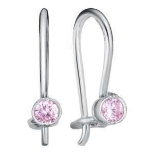 С-4-Р Серьги детские с фианитами (Серебро 925)
