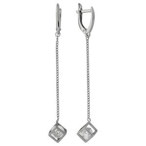 С-0093Р1200 Серьги с фианитами (Серебро 925)