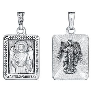21-000984-115000 Подвеска икона Ангел Хранитель (Серебро 925)