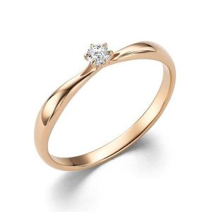 16044-100-1,72 Кольцо помолвочное с бриллиантом  (Au 585)